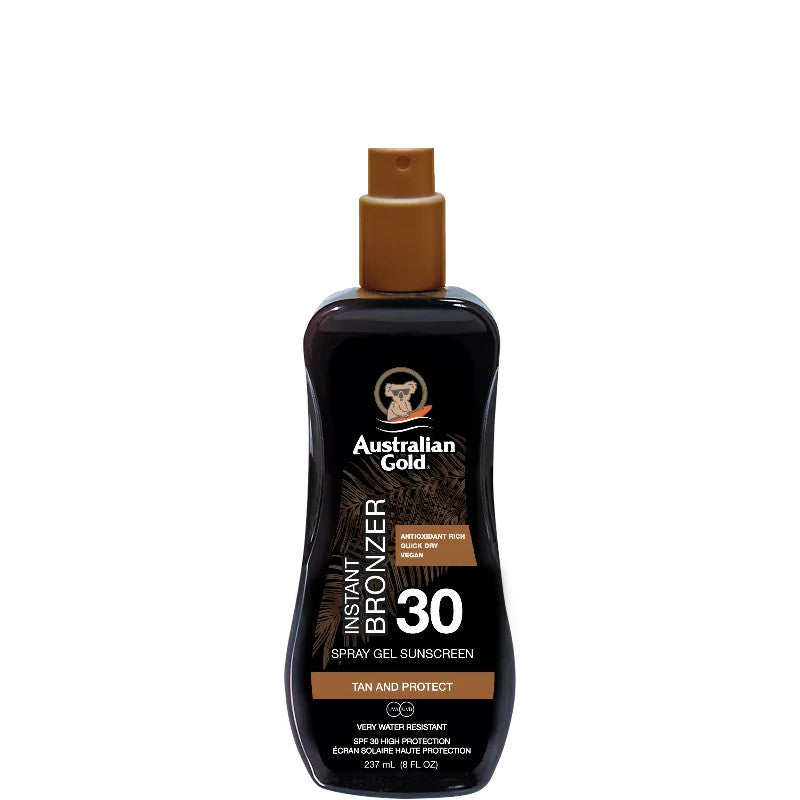 Instant Bronzer Spray Gels Sunscreen SPF 30