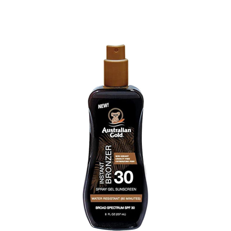 Instant Bronzer Spray Gels Sunscreen SPF 30 con effetto Bronze