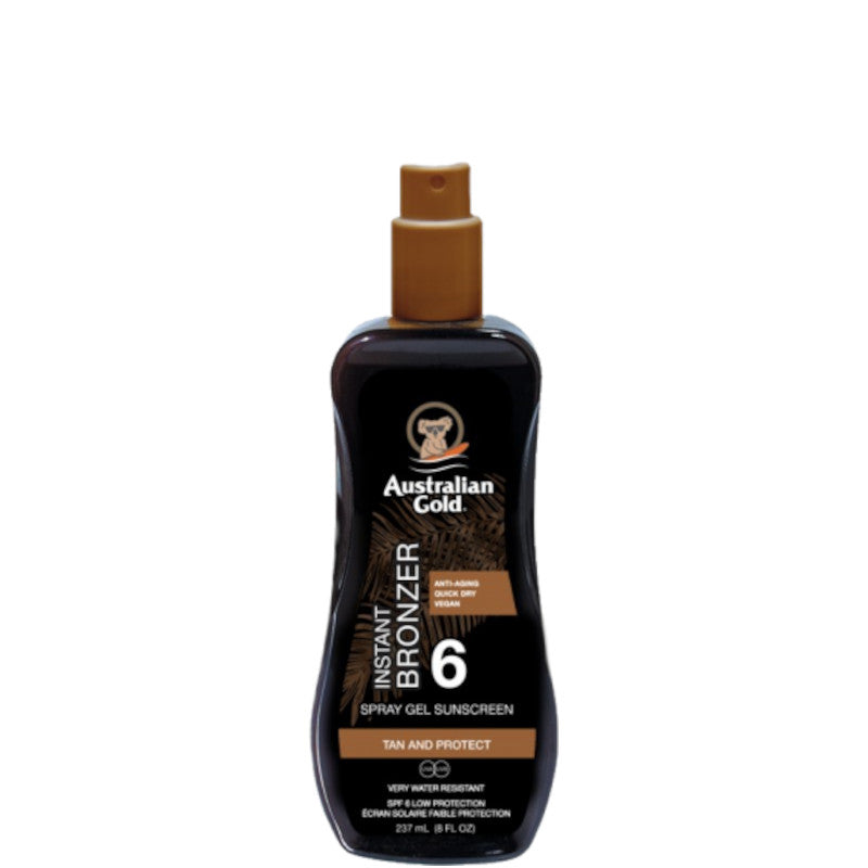 Instant Bronzer Spray Gels Sunscreen SPF 6