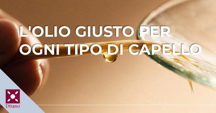 Goccia di olio dorato che cade su una ciocca di capelli lucida