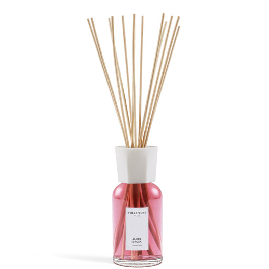 Millefiori Milano Diffusore a Bastoncini Ambra & Rosa