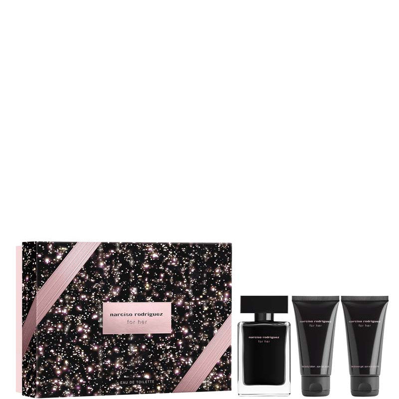 Narciso Rodriguez For Her EDT Confezione 50 ML Eau de Toilette + 50 ML Body Lotion + 50 ML Shower Gel