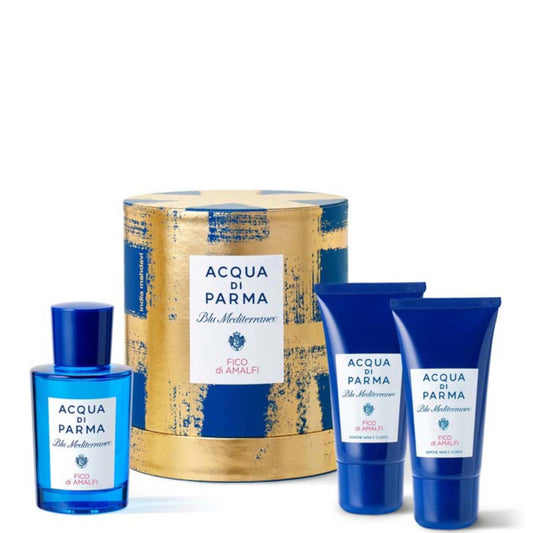 Blu Mediterraneo Fico di Amalfi Cofanetto Regalo 100 ML Eau de Toilette +75 ML Sapone Mani e Corpo + 75 ML Lozione Mani e Corpo