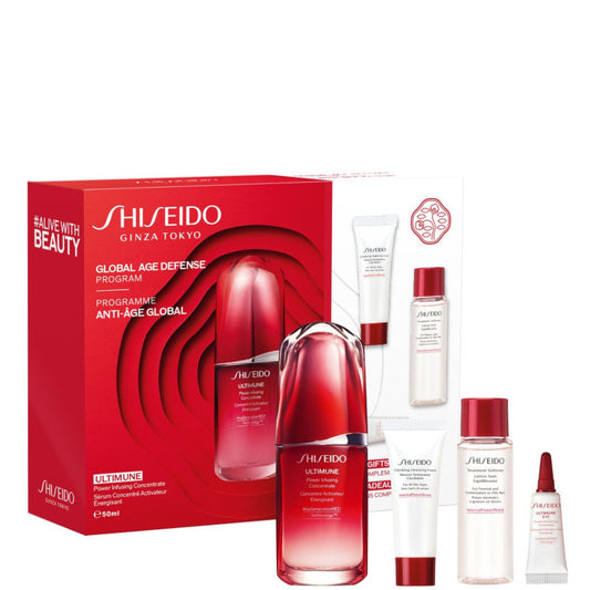 ULTIMUNE Power Infusing Concentrate Confezione 50 ML Siero Viso + 15 ML Detergente Viso + 30 Lozione Viso + 3 ML Siero Occhi