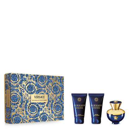 Versace Pour Femme Dylan Blue Confezione 50 ML Eau de Parfum + 50 ML Body Lotion + 50 ML Shower Gel