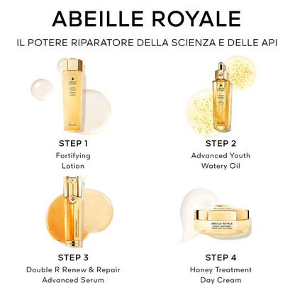 Abeille Royale Double R Renew & Repair Advanced Sérum Confezione 50 ML Siero Viso + 40 ML Lozione Viso + 15 ML Olio Viso + 15 ML Crema Viso Giorno