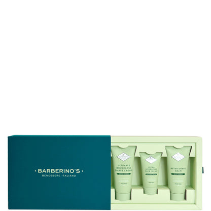 Barberino's - Perfect Shaving Set - Rasatura Perfetta 100 ML Crema da Rasatura + 100 ML Balsamo Dopobarba + 50 ML Crema Viso