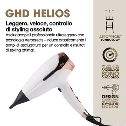 Ghd Helios - asciugacapelli professionale bianco
