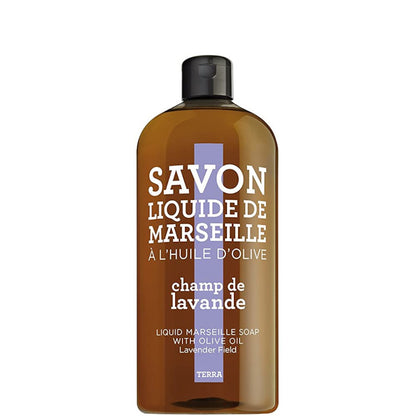 TERRA - Champ de Lavande Savon Liquide de Marseille Recharge 1000 ML