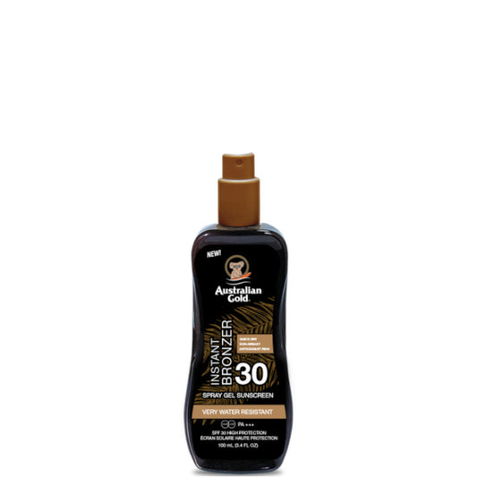 Instant Bronzer Spray Gels Sunscreen SPF 30 con effetto Bronze