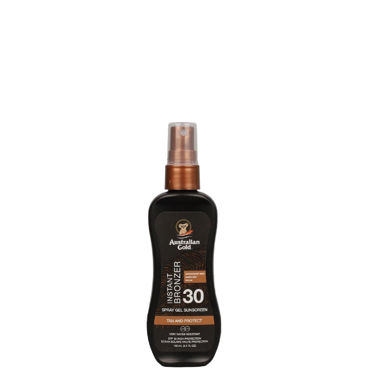 Instant Bronzer Spray Gels Sunscreen SPF 30 con effetto Bronze