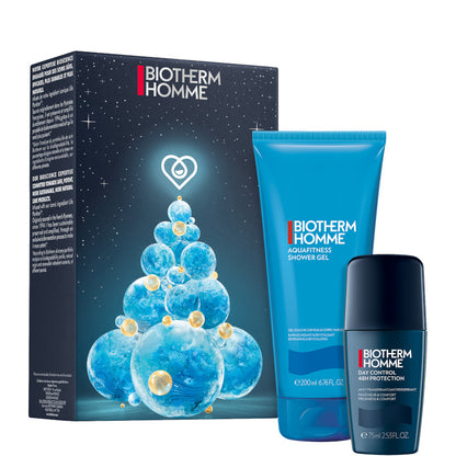 Aquafitness Gel Douche + Day Control 48 H - Uomo 200 ML Gel Doccia + 75 ML Deodorante Roll On