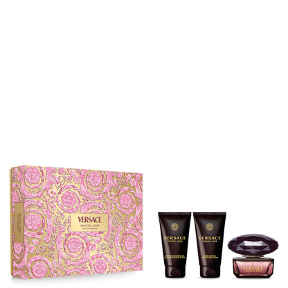 Versace Crystal Noir EDP Confezione 50 ML Eau de Parfum + 50 ML Shower Gel + 50 ML Body Lotion