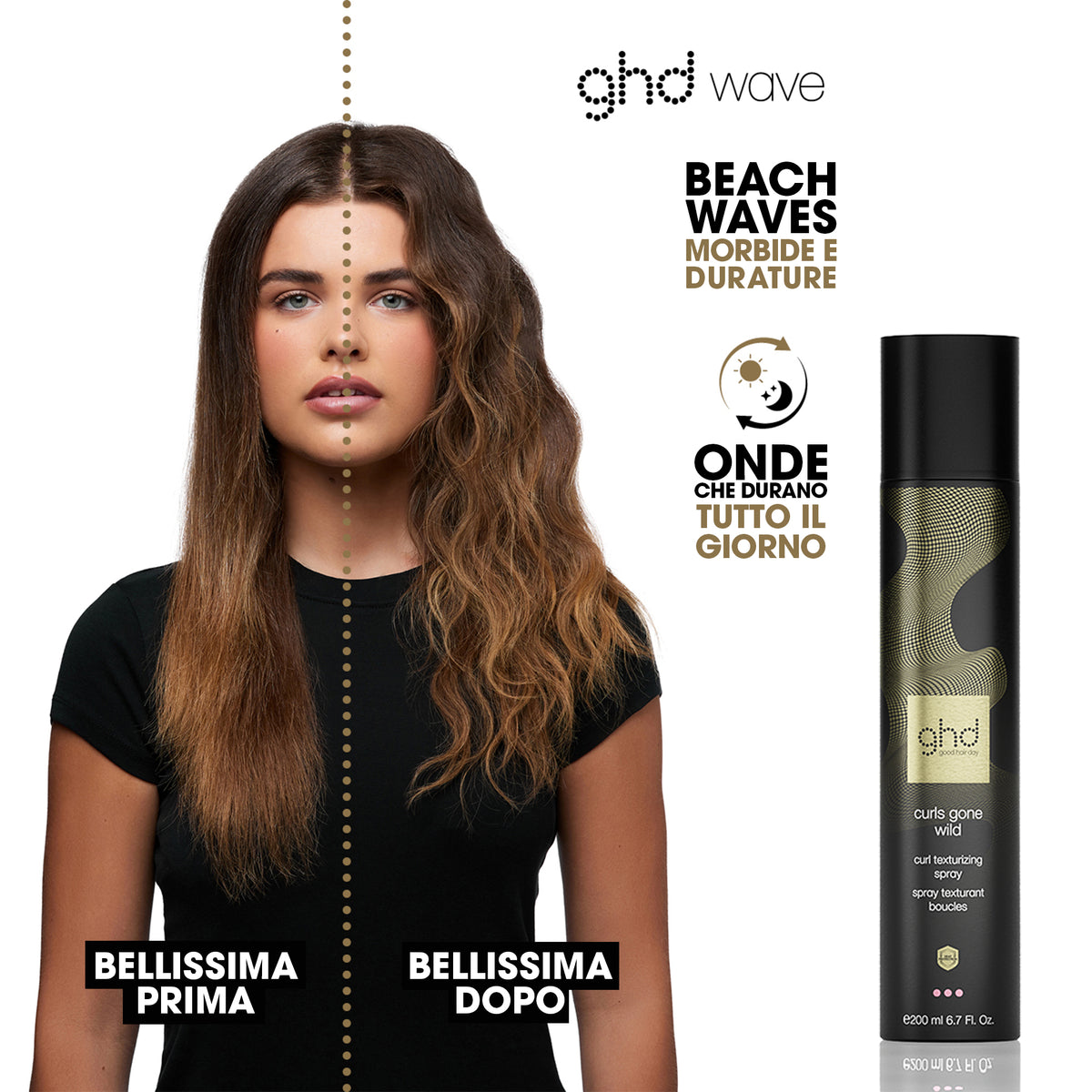 ghd curls gone wilde - spray capelli