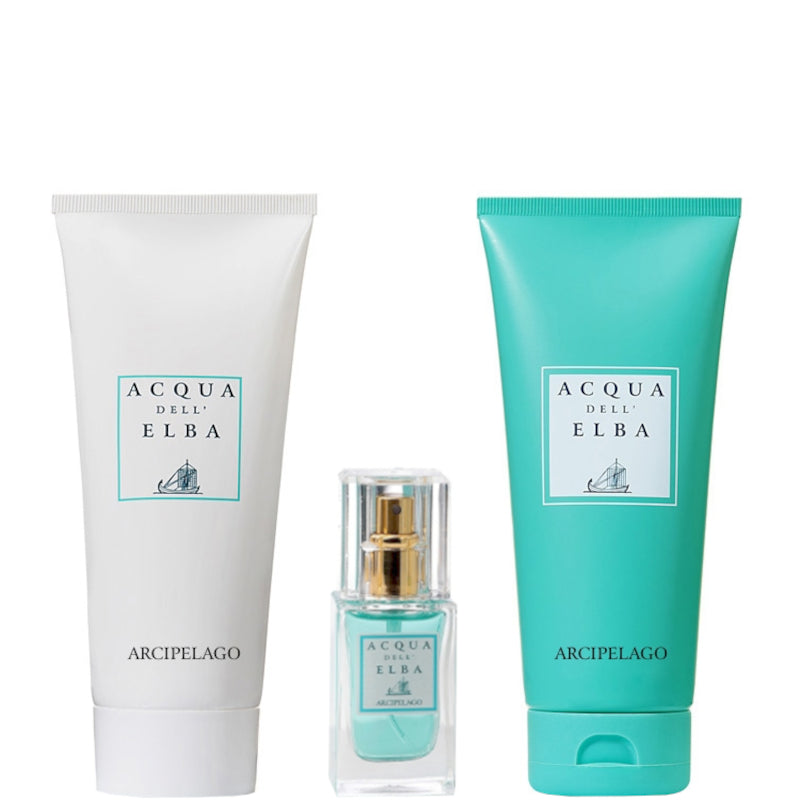 Acqua dell'Elba Arcipelago Donna EDP Confezione 15 ML Eau de Parfum + 200 ML Gel Doccia + 200 ML Crema Corpo