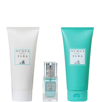 Acqua dell'Elba Uomo EDP Confezione 15 ML Eau de Parfum + 200 ML Gel Doccia Shampoo + 200 ML Crema Corpo