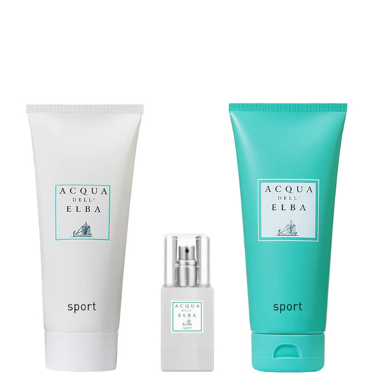 Acqua dell’Elba Sport EDP Confezione 15 ML Eau de Parfum + 200 ML Gel Doccia Shampoo + 200 ML Crema Corpo