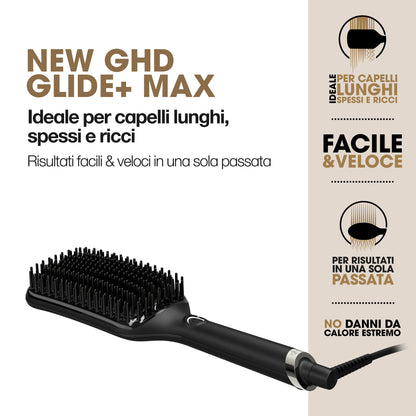 ghd Glide+ Max - Spazzola Elettrica Lisciante