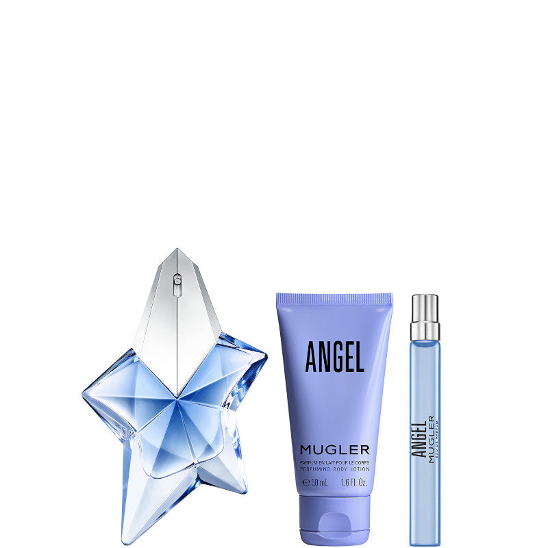 Angel EDP Cofanetto 50 ML Eau de Parfum + 50 ML Body Lotion + 10 ML Eau de Parfum