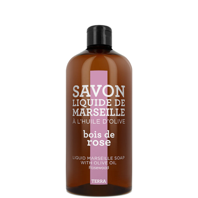 TERRA - Bois de Rose Savon Liquide de Marseille Recharge 1000 ML