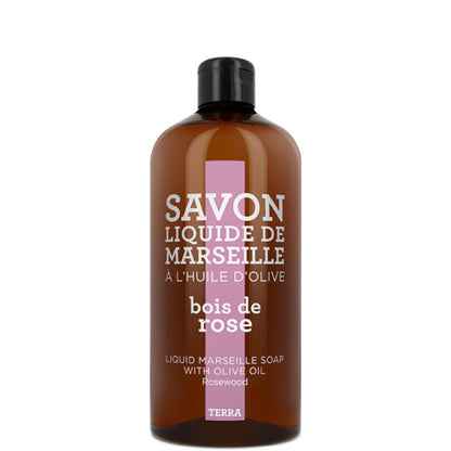 TERRA - Bois de Rose Savon Liquide de Marseille Recharge 1000 ML