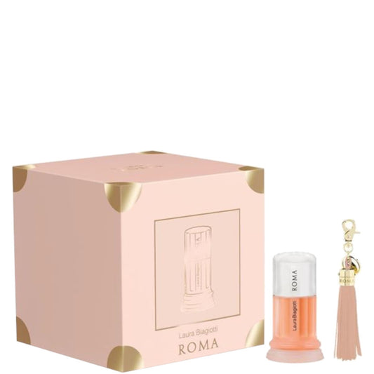 Roma Donna Confezione 50 ML Eau de Toilette + Laura Biagiotti Parfums Bag Charm