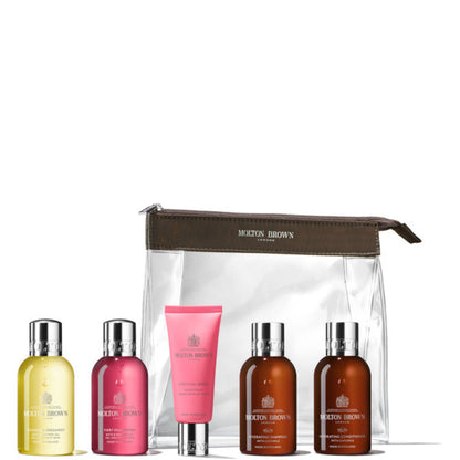 The Revived Voyager Body & Hair Carry-On Bag 2 x 100 ML Gel Doccia + 100 ML Shampoo + 100 ML Balsamo + 40 ML Crema Mani