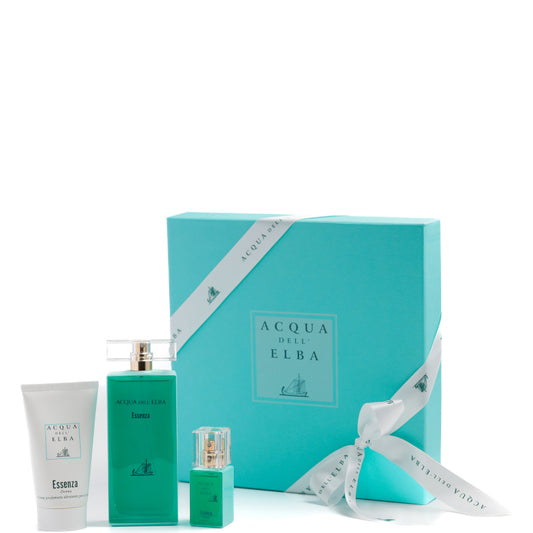 Acqua dell'Elba Essenza Donna Confezione 100 ML Eau de Parfum + 15 ML Eau de Parfum + 75 ML Body Cream