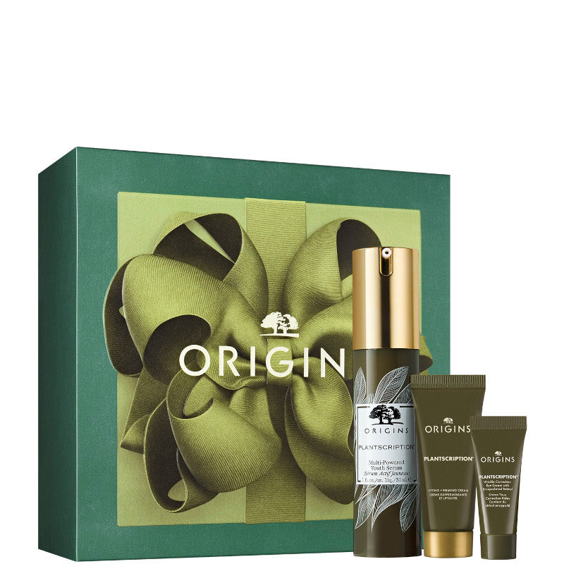 Origins PLANTSCRIPTION Multi-Powered Youth Serum Confezione 30 ML Siero Viso + 15 ML Crema Viso + 5 ML Crema Contorno Occhi