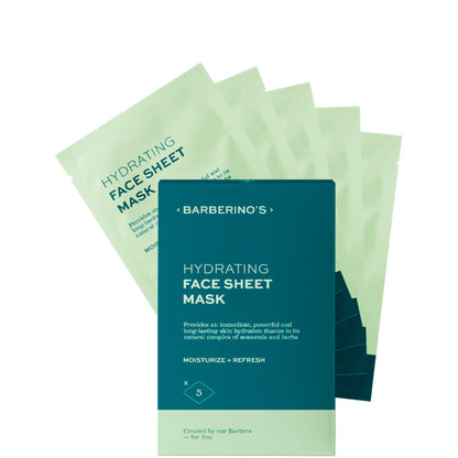 Barberino's - Hydrating Face Sheet Mask 5 maschere monouso x 28 ml