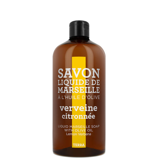 TERRA - Verveine Citronnée Savon Liquide de Marseille Recharge 1000 ML