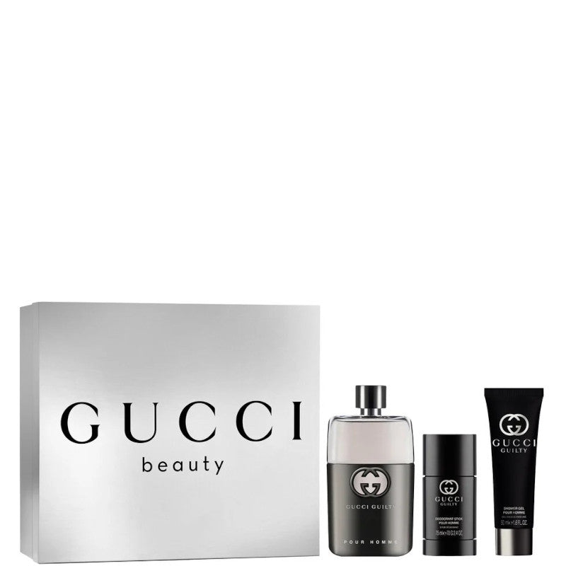 Gucci Guilty Pour Homme Eau de Toilette Cofanetto 90 Eau de Toilette + 50 ML Shower Gel + 70 gr Deodorante stick