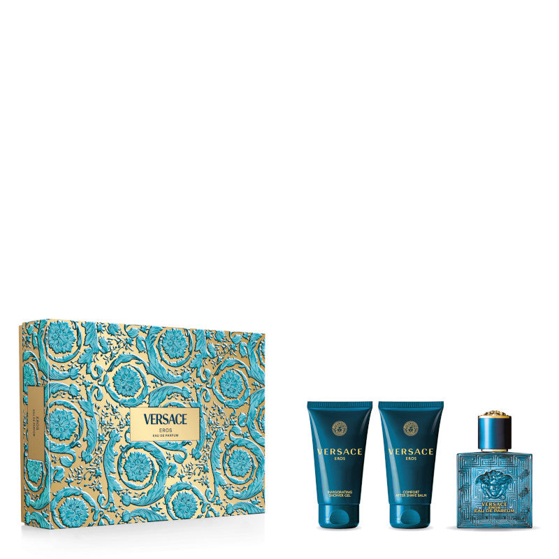 Eros Eau de Parfum Confezione 50 ML Eau de Parfum + 50 ML After Shave Balm + 50 ML Shower Gel