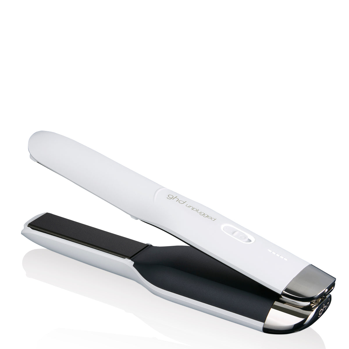 ghd Unplugged - piastra per capelli senza fili bianca