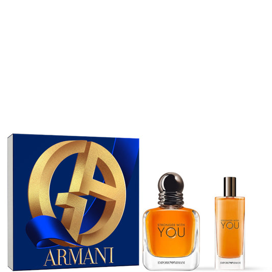 Emporio Armani Stronger With You Confezione 50 ML Eau de Toilette + 15 ML Eau de Toilette Travel Spray