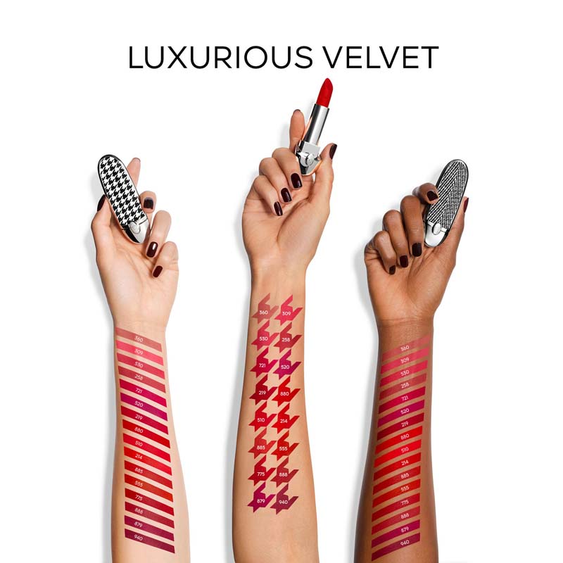 Le Teinte de Rouge à Lèvres Rouge Luxurious Velvet Metal G De Guerlain