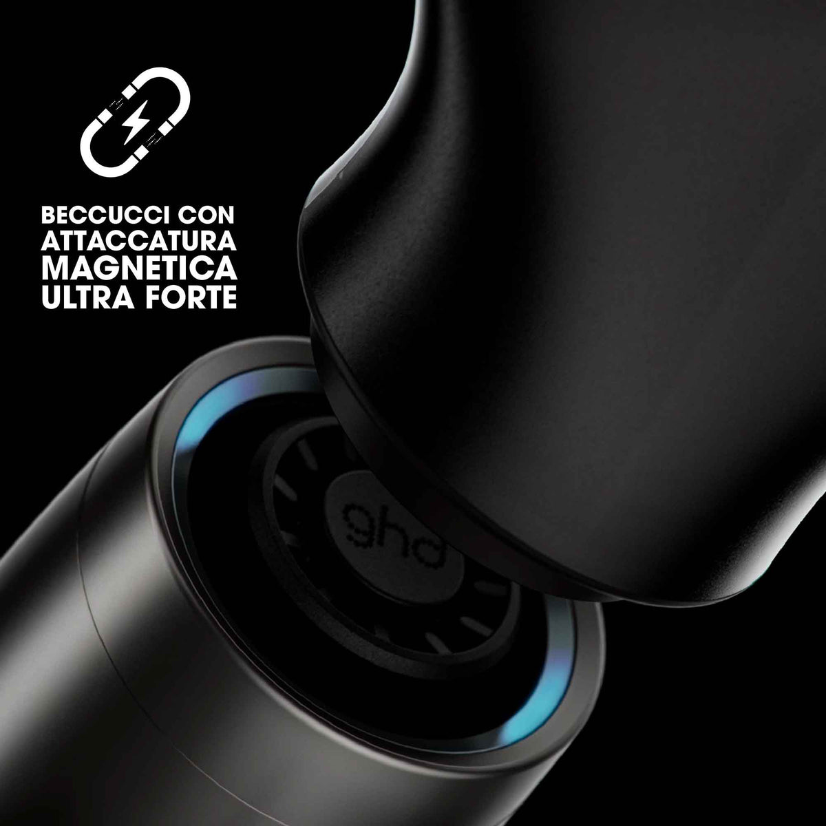 ghd Speed - Beccuccio largo Halo per lo styling - nero