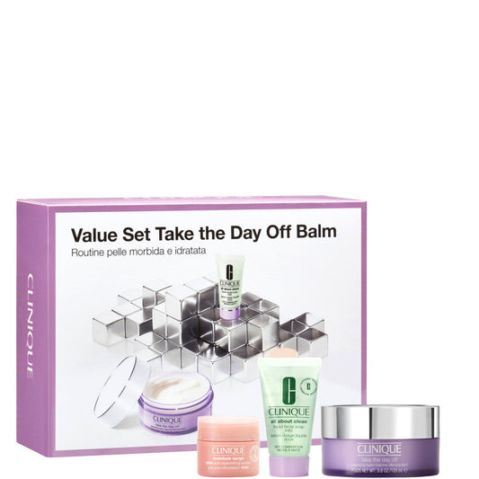 Take The Day Off Cleansing Balm - Balsamo Struccante Viso Occhi TIPO 1 2 3 Confezione 125 ML Balsamo Struccante + 30 ML Detergente Viso + 15 ML Crema Viso Giorno