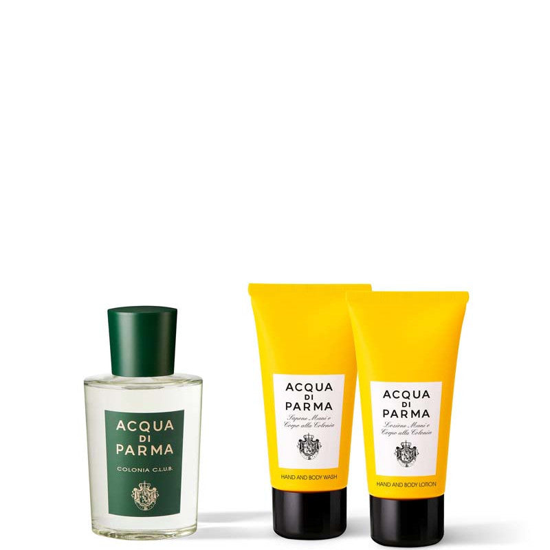 Acqua di Parma Colonia C.L.U.B. Cofanetto Regalo 100 ML Eau de Cologne + 75 ML Colonia Sapone Mani e Corpo + 75 ML Colonia Lozione Mani e Corpo