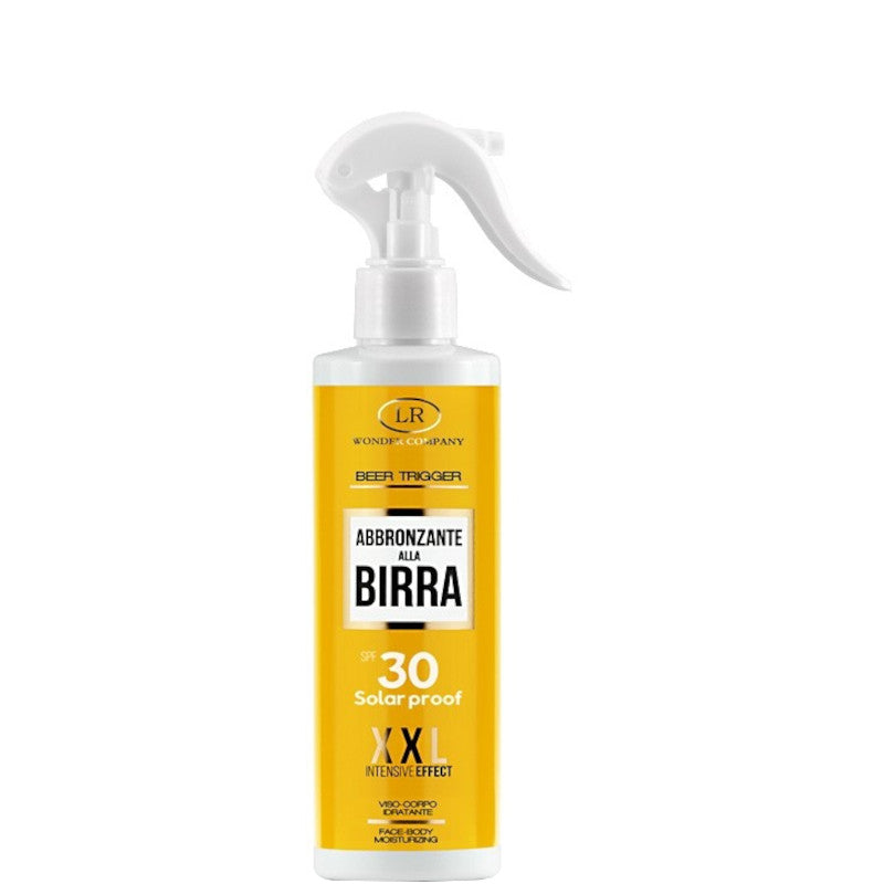 BEER TRIGGER SPRAY - Abbronzante alla Birra Viso/Corpo SPF 30 150 ML