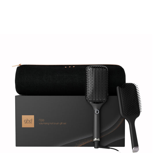 ghd glide + max hot brush festive gift set in black