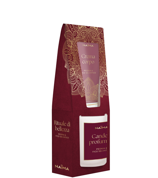 Crema Corpo + Candela Profumata Peonia & Fico Selvatico