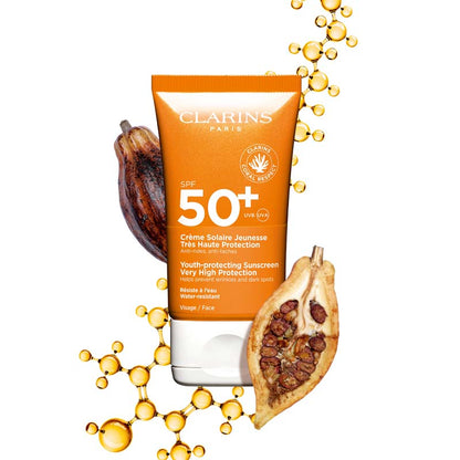 Crème Solaire Jeunesse Très Haute Protection SPF 50+ Visage 50 ML