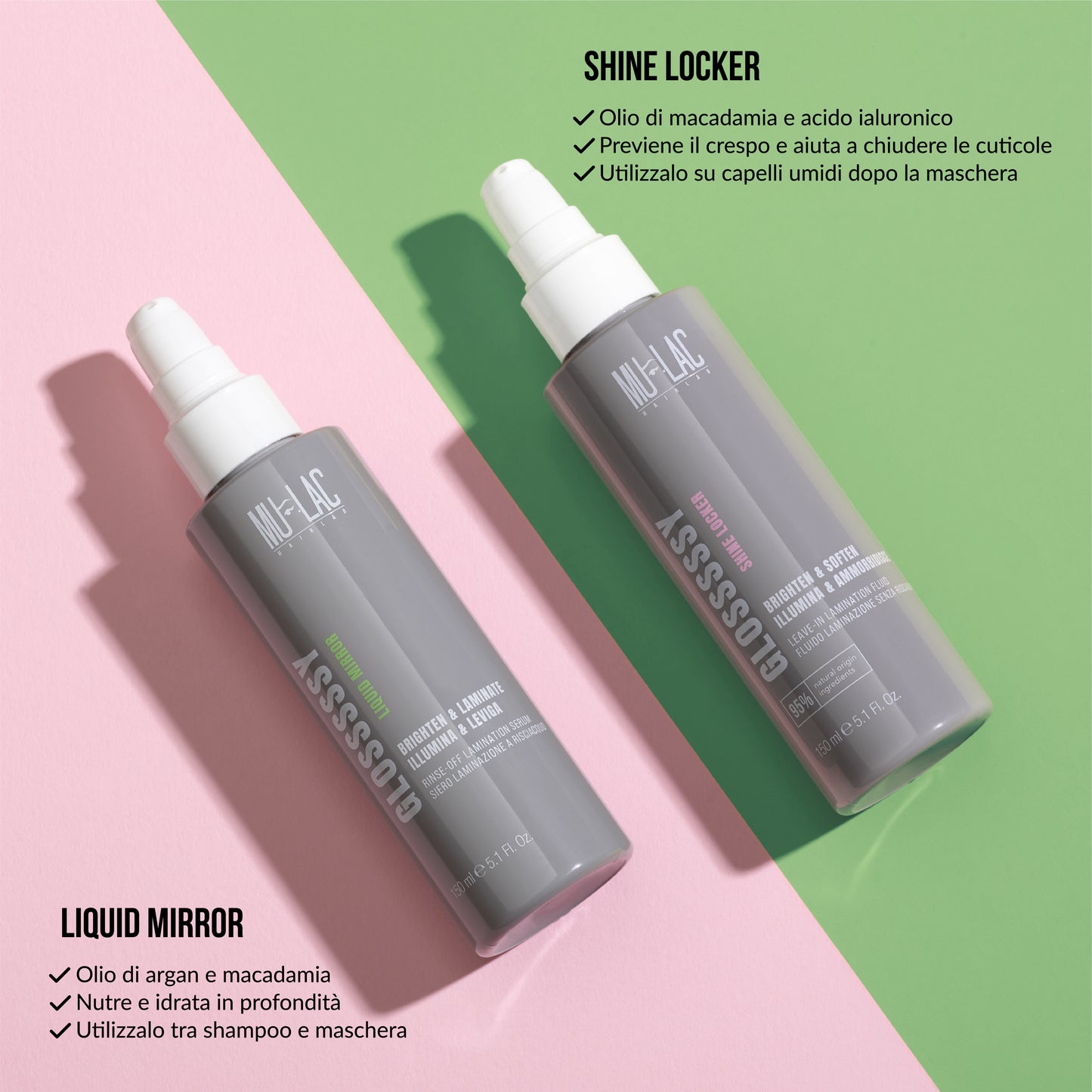 Mulac GLOSSSSSY SHINE LOCKER Fluido Laminazione Senza Risciacquo