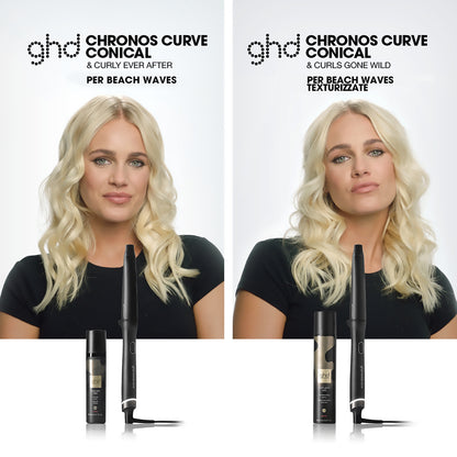 ghd chronos curve conical wand - arricciacapelli professionale