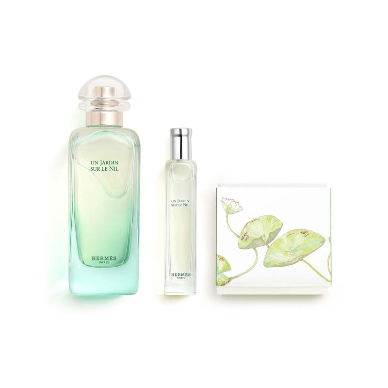 Un Jardin sur le Nil Cofanetto 100 ML Eau de Toilette + 15 ML Eau de Toilette + 50 gr Sapone