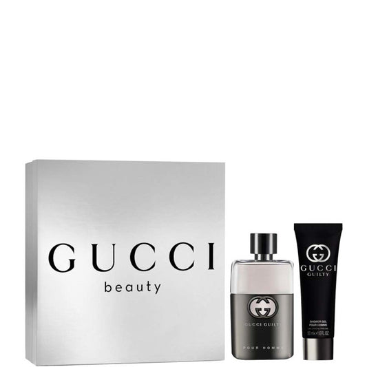 Gucci Guilty Pour Homme Eau de Toilette Cofanetto 50 Eau de Toilette + 50 ML Shower Gel