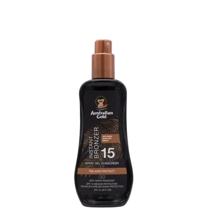 Spray Gels Sunscreen SPF 15 con effetto Bronze