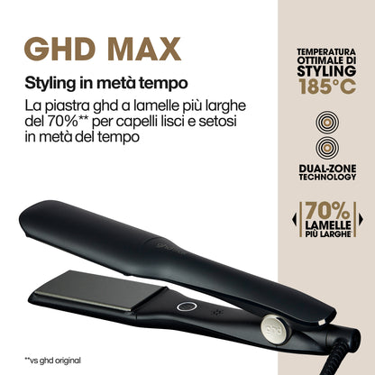 ghd Max - piastra per capelli nera
