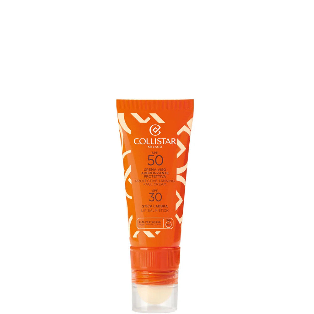 Crema Viso Abbronzante Protettiva SPF 50 + Stick Labbra SPF 30
